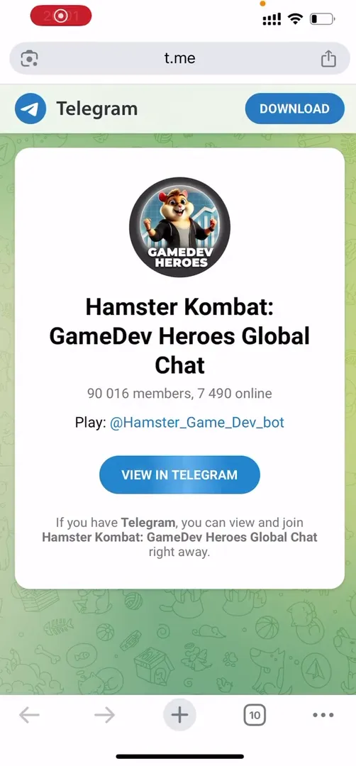 Official Hamster Kombat: GameDev community Telegram chat