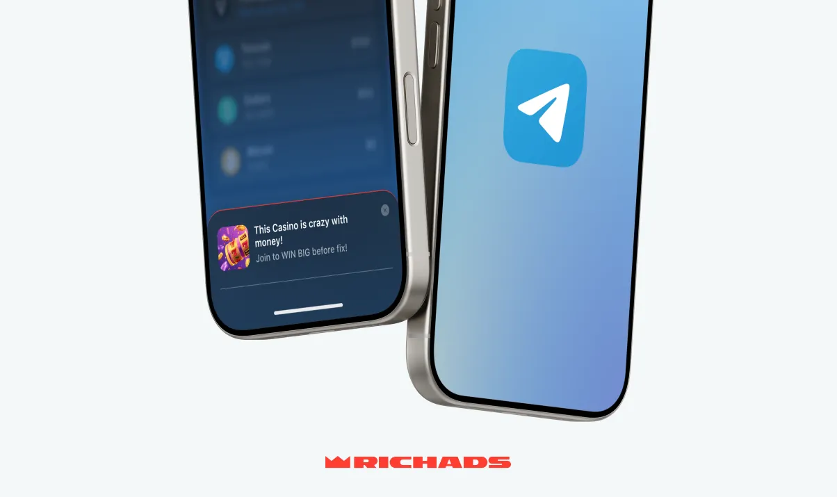 An example of a native ad in Telegram mini apps