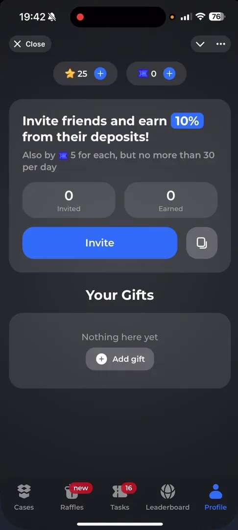 Partner program and friend invitation in Gorilla Case